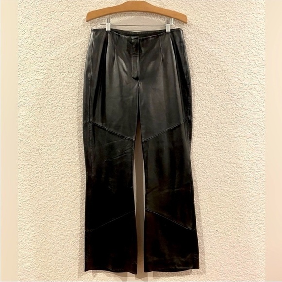 Vintage Wilson Leather Pelle Studio Flare Leg Pants Size 6 - Picture 5 of 9